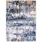 Chaudhary Living 4' x 6' Abstract Area Throw Rug - White and Blue